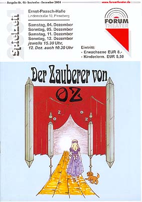 Programmheft - FORUM THEATER Pinneberg 2004